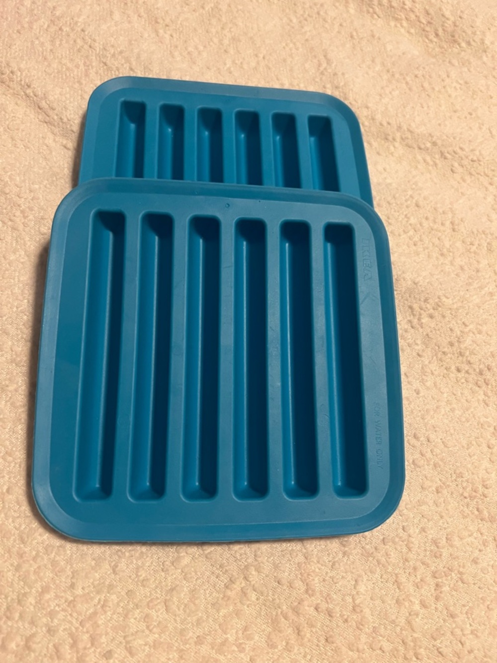 Silicone Blue water bottle ice sticks  Mold Tray - Set of 2